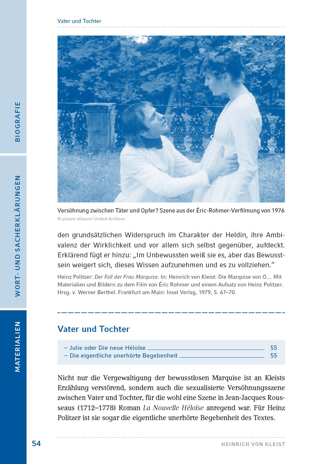 Beispielinhalt (Bild) Die Marquise von O...