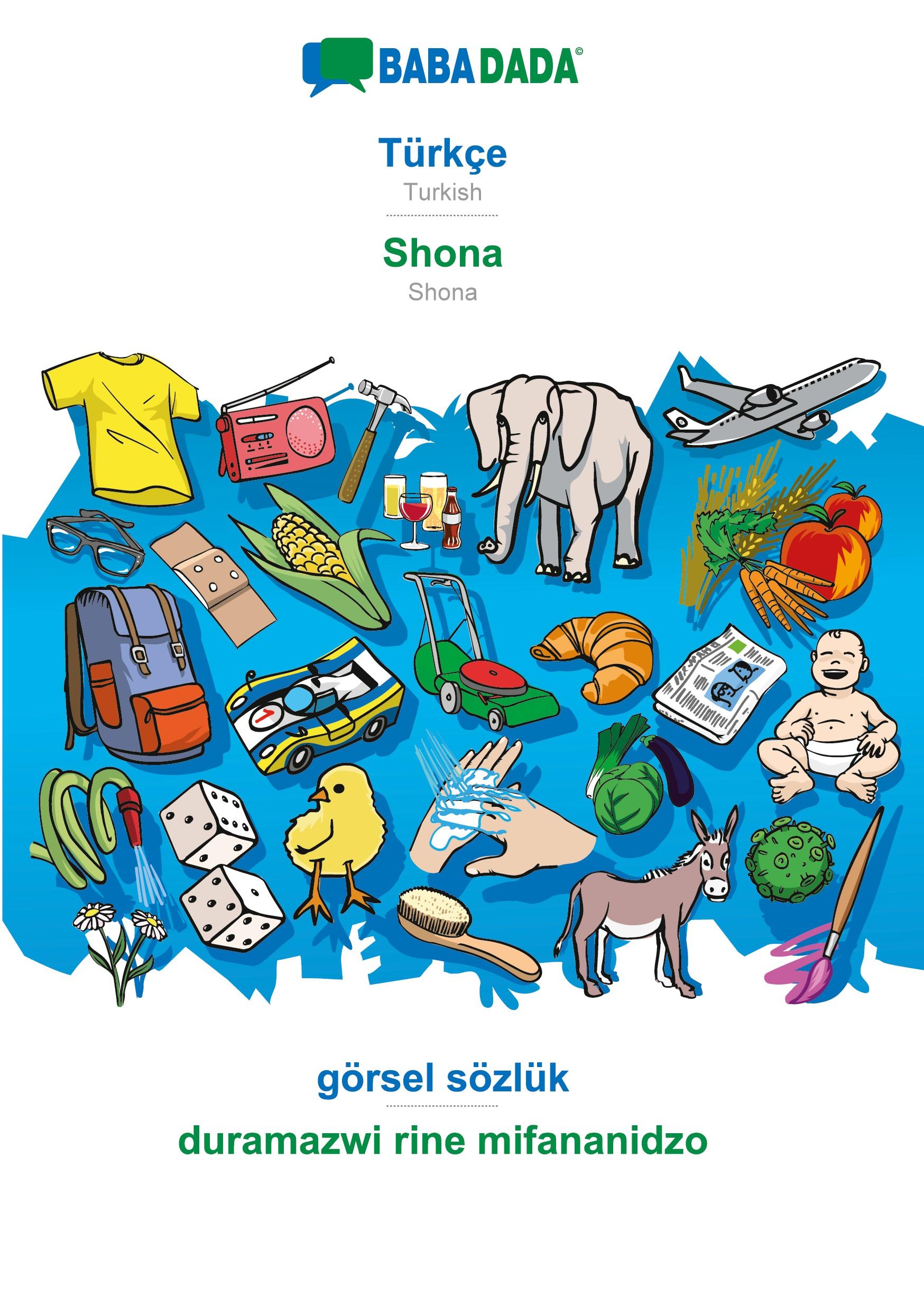 Vorderes Coverbild Türkçe - Shona, görsel sözlük, BW