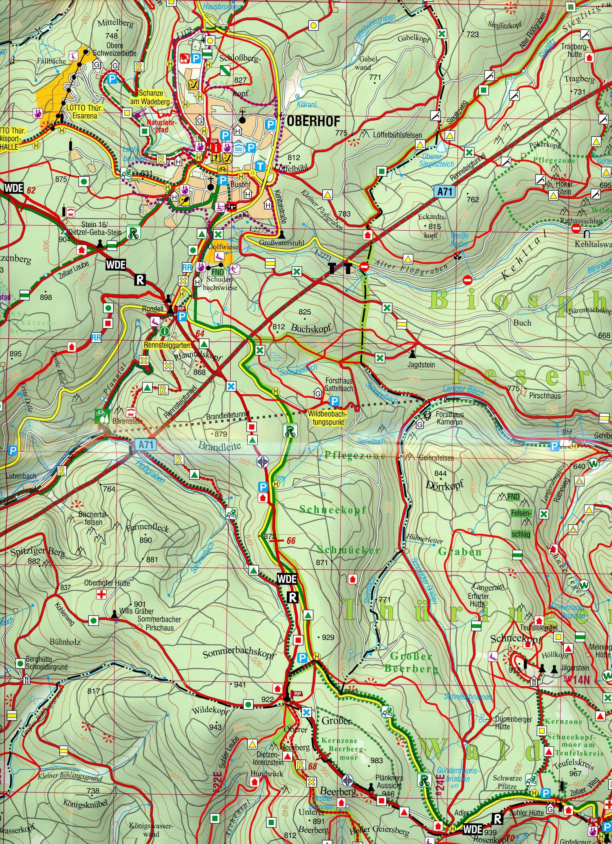 Beispielinhalt (Bild) Oberhof 1 : 25 000