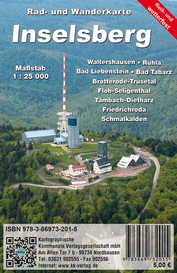 Vorderes Coverbild Inselsberg 1 : 25 000