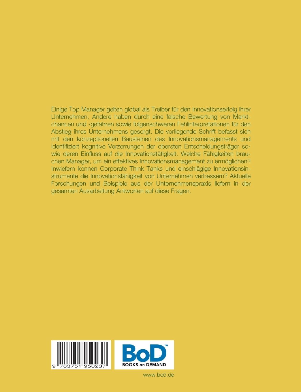 Rückseitencover Innovationsmanagement