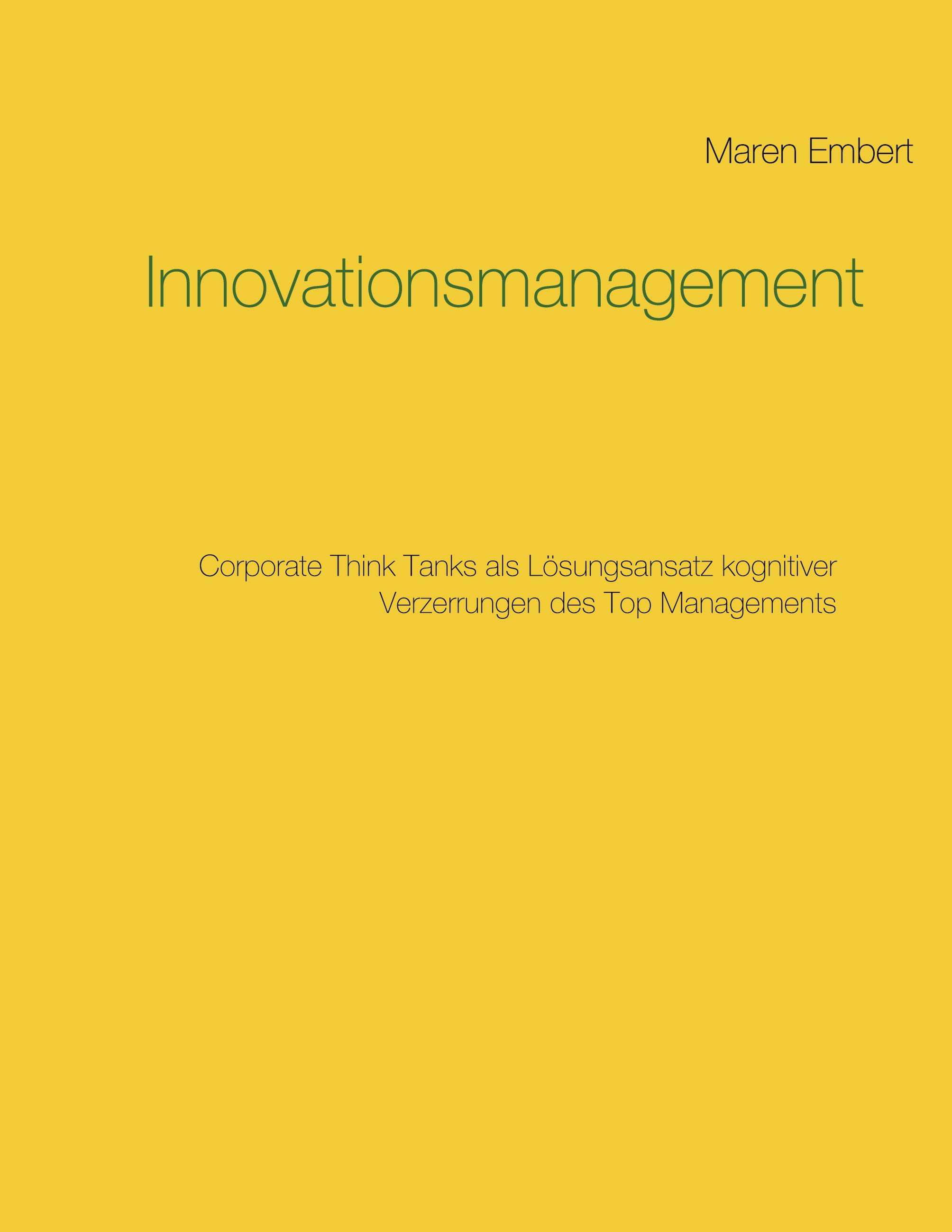 Vorderes Coverbild Innovationsmanagement