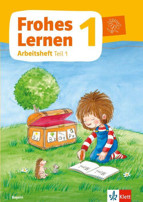 Vorderes Coverbild Frohes Lernen 1. Arbeitsheft in Druckschrift, Teil 1, 2 und 3 Klasse 1. Ausgabe Bayern ab 2021