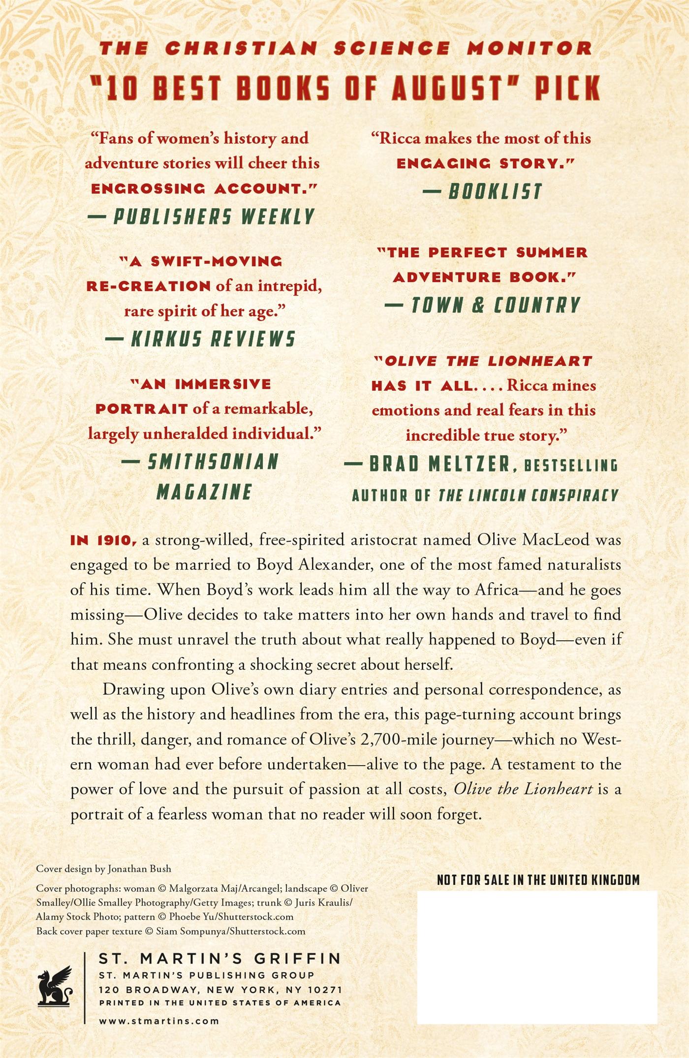 Rückseitencover Olive the Lionheart