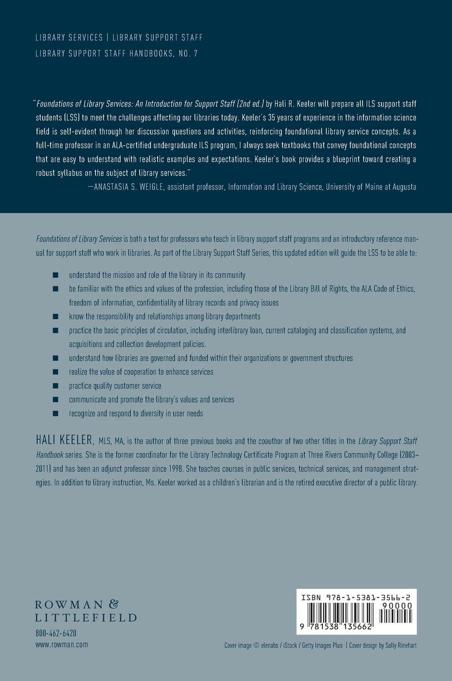 Rückseitencover Foundations of Library Services
