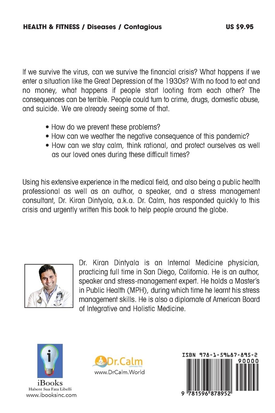 Rückseitencover Calming the Corona-Dr. Calm's Guide to Staying Strong and Finding Solace During the Pandemic