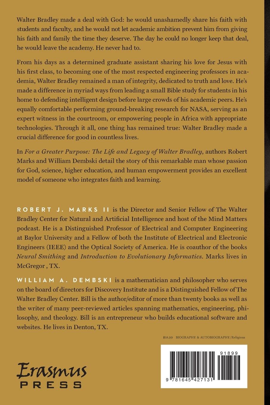 Rückseitencover For a Greater Purpose