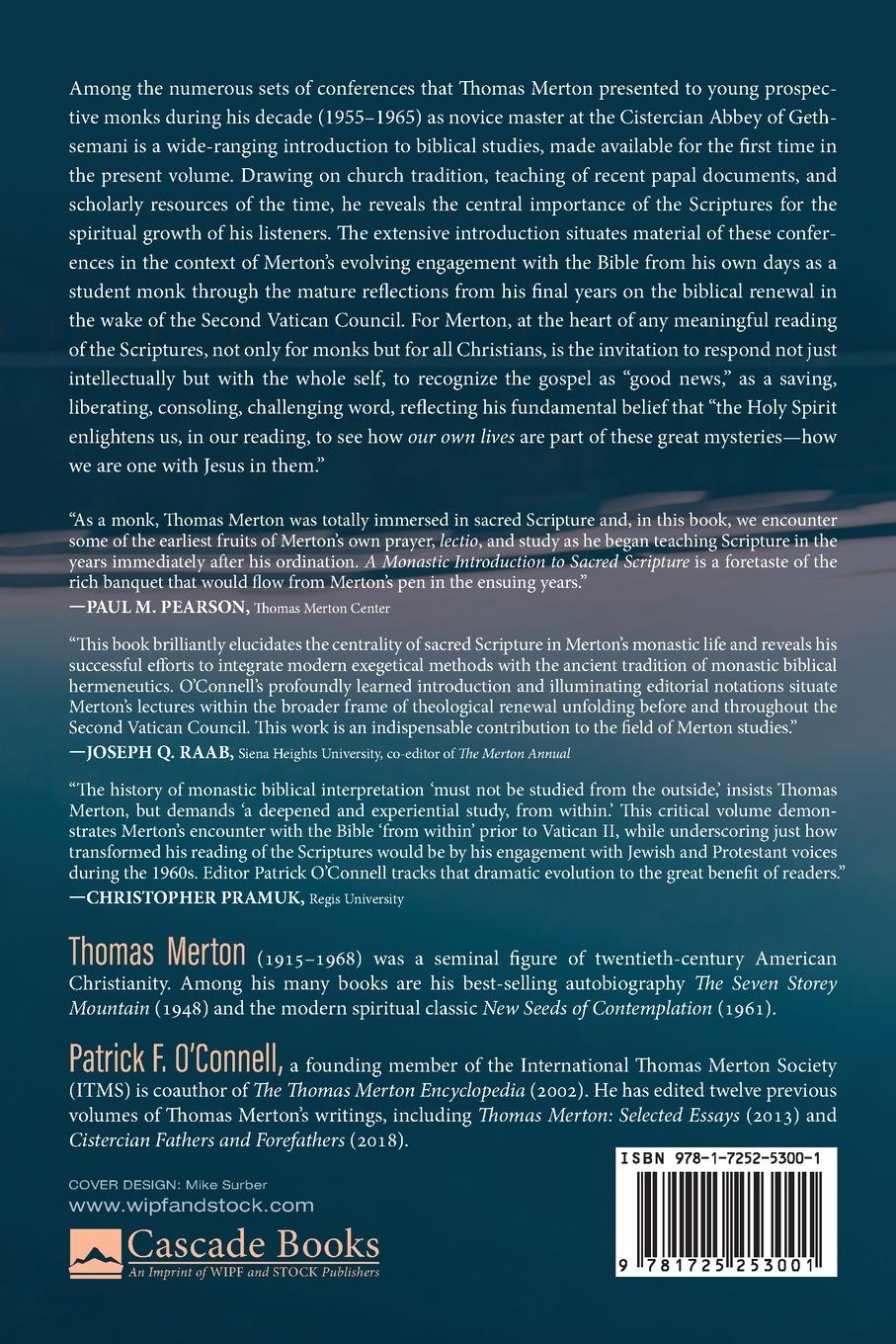 Rückseitencover A Monastic Introduction to Sacred Scripture