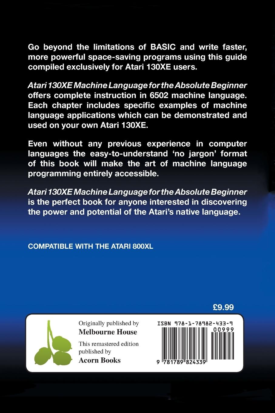 Rückseitencover Atari 130XE Machine Language for the Absolute Beginner