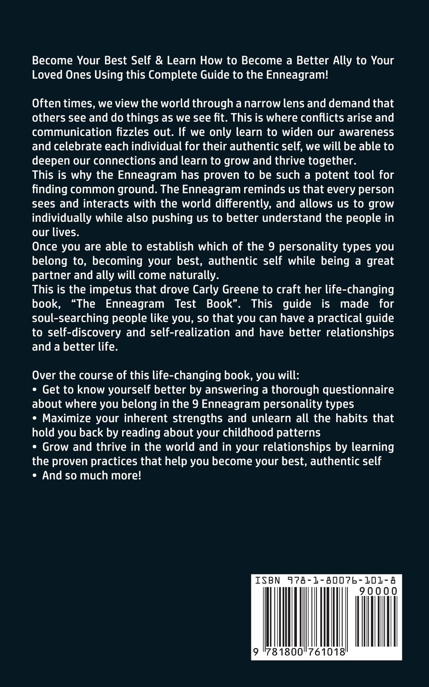 Rückseitencover The Enneagram Test Book