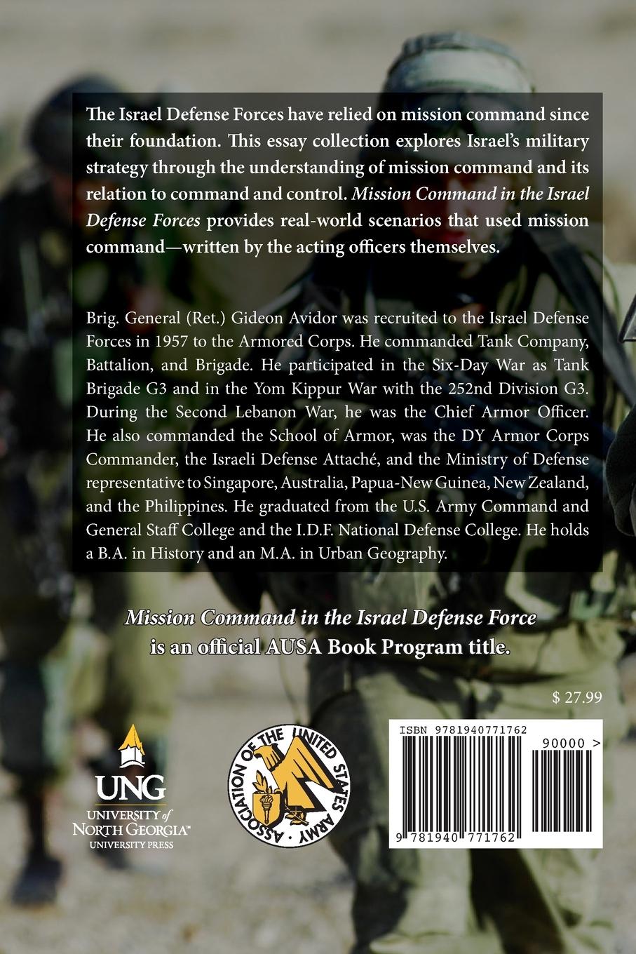 Rückseitencover Mission Command in the Israel Defense Forces