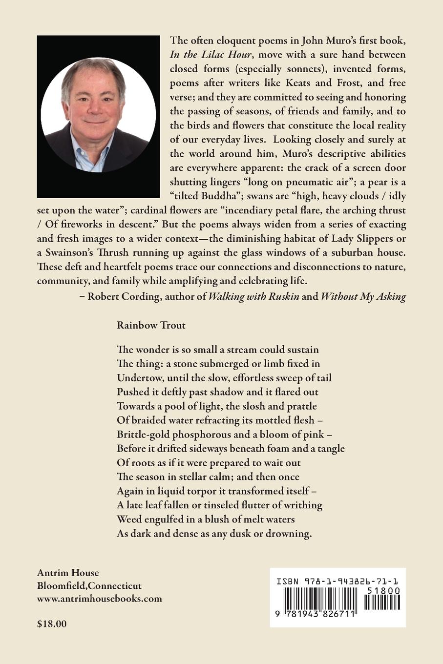 Rückseitencover In the Lilac Hour& Other Poems