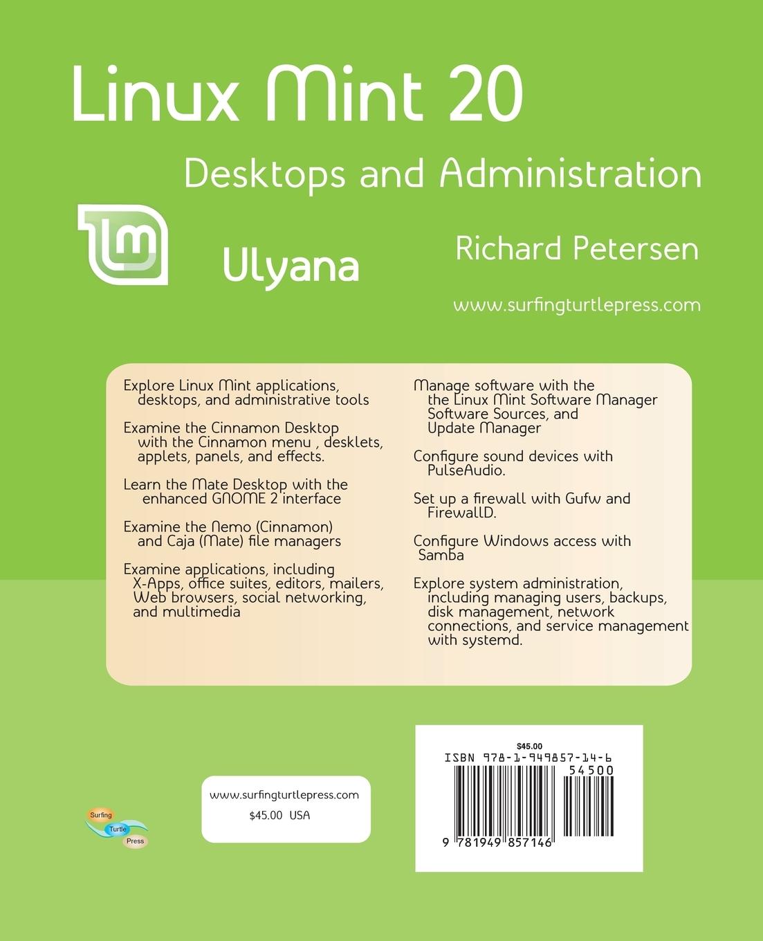 Rückseitencover Linux Mint 20