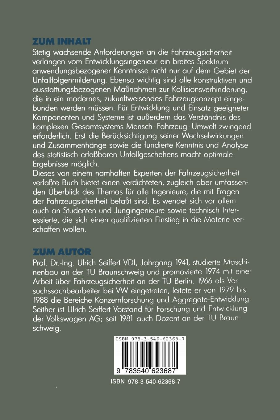 Rückseitencover Fahrzeugsicherheit