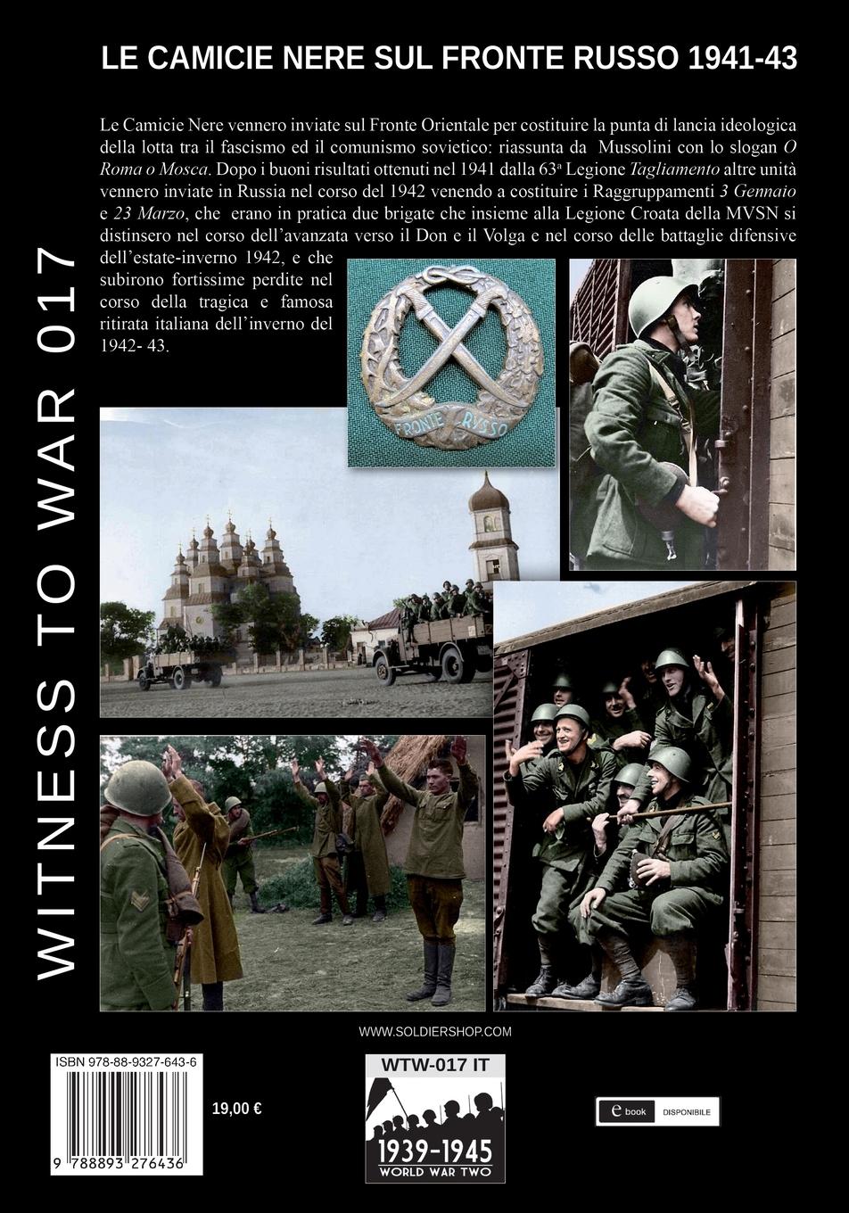 Rückseitencover Le camicie nere sul fronte russo 1941-1943