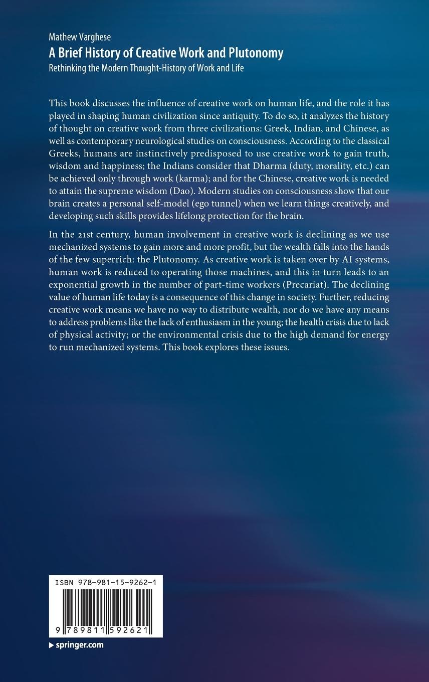 Rückseitencover A Brief History of Creative Work and Plutonomy