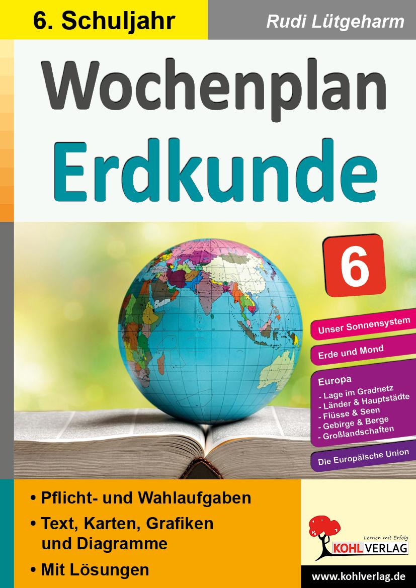 Vorderes Coverbild Wochenplan Erdkunde / Klasse 6