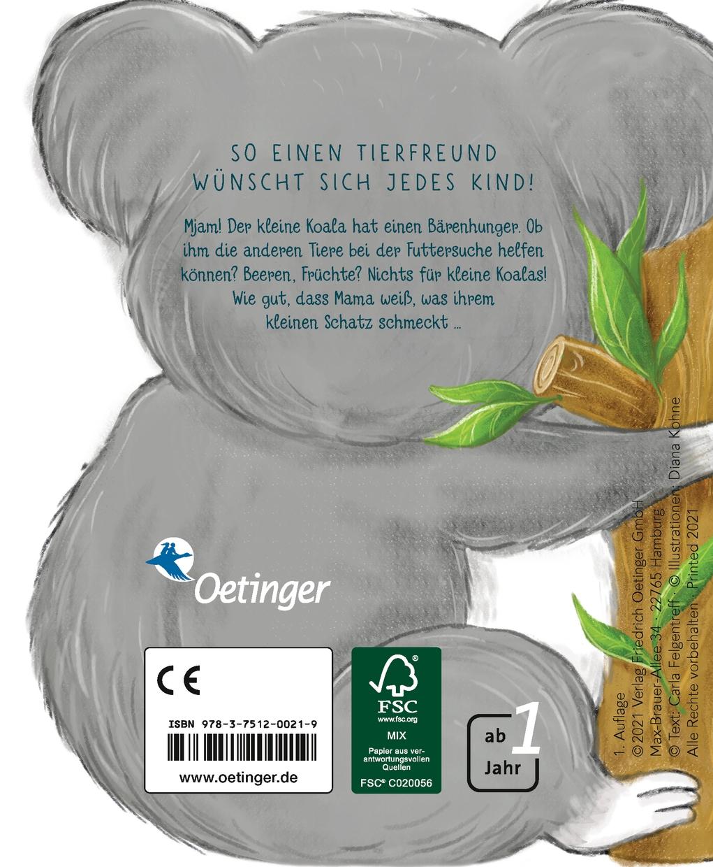 Rückseitencover Meine Tierfreunde. Hallo, kleiner Koala!
