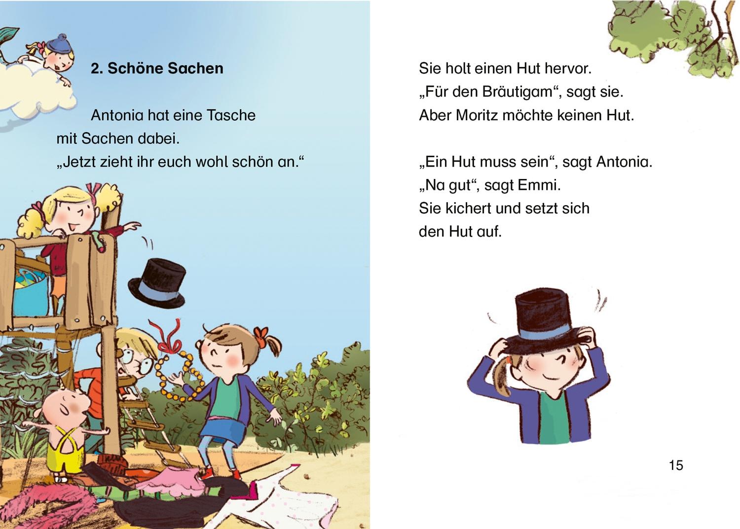 Beispielinhalt (Bild) Emmi & Einschwein. Hoppla, eine Hochzeit!