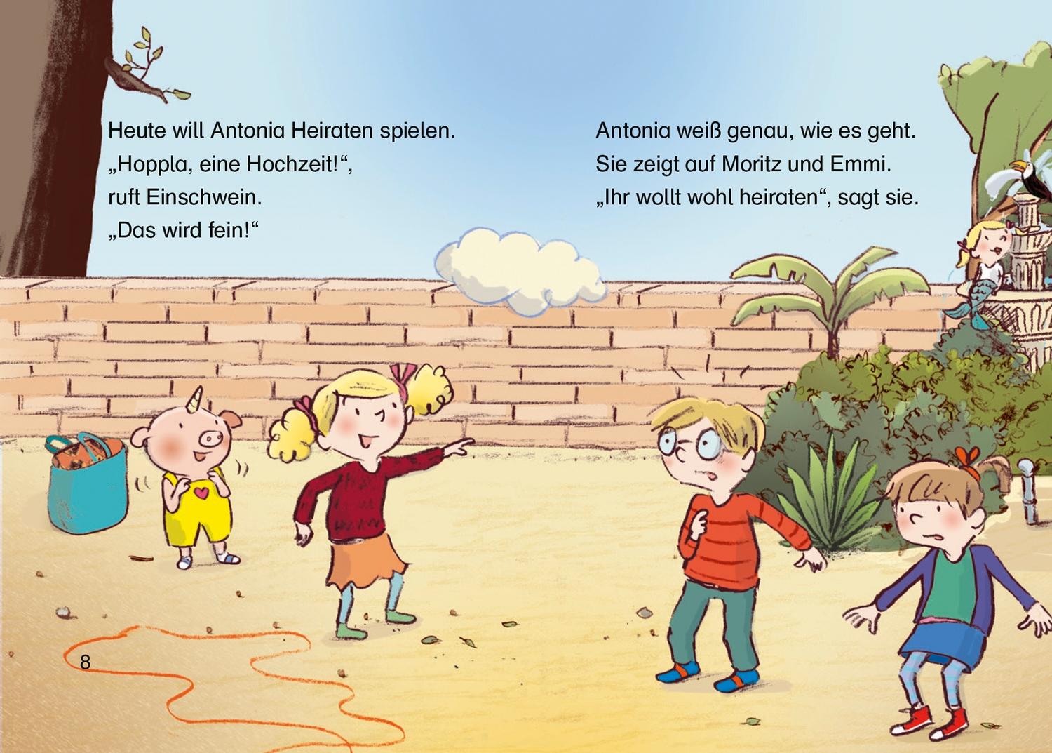 Beispielinhalt (Bild) Emmi & Einschwein. Hoppla, eine Hochzeit!