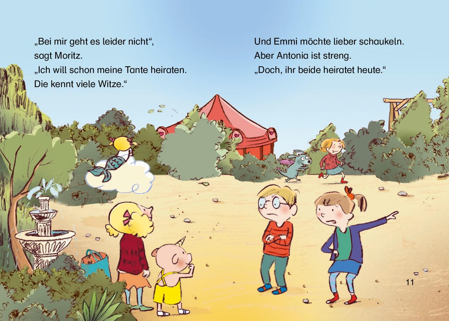 Beispielinhalt (Bild) Emmi & Einschwein. Hoppla, eine Hochzeit!