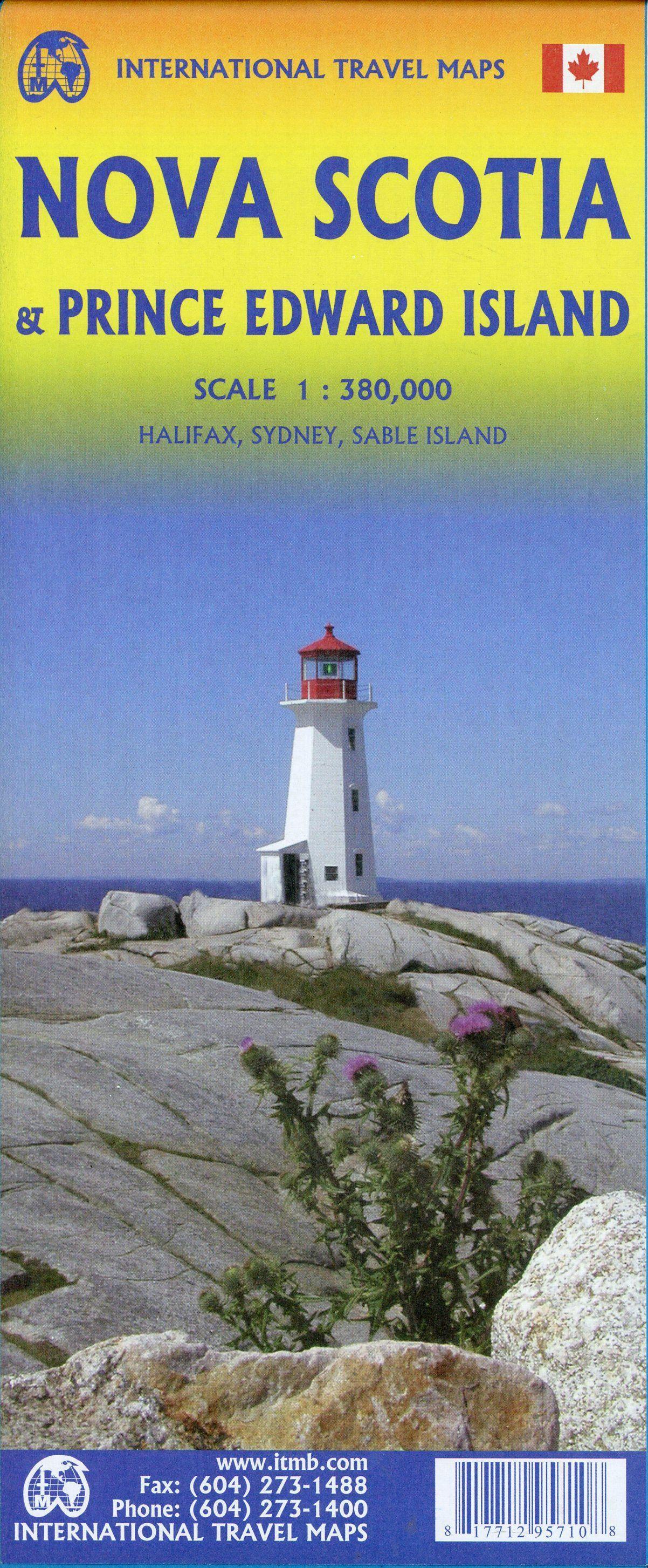 Vorderes Coverbild Nova Scotia / PEI Travel Maps 1 : 380 000