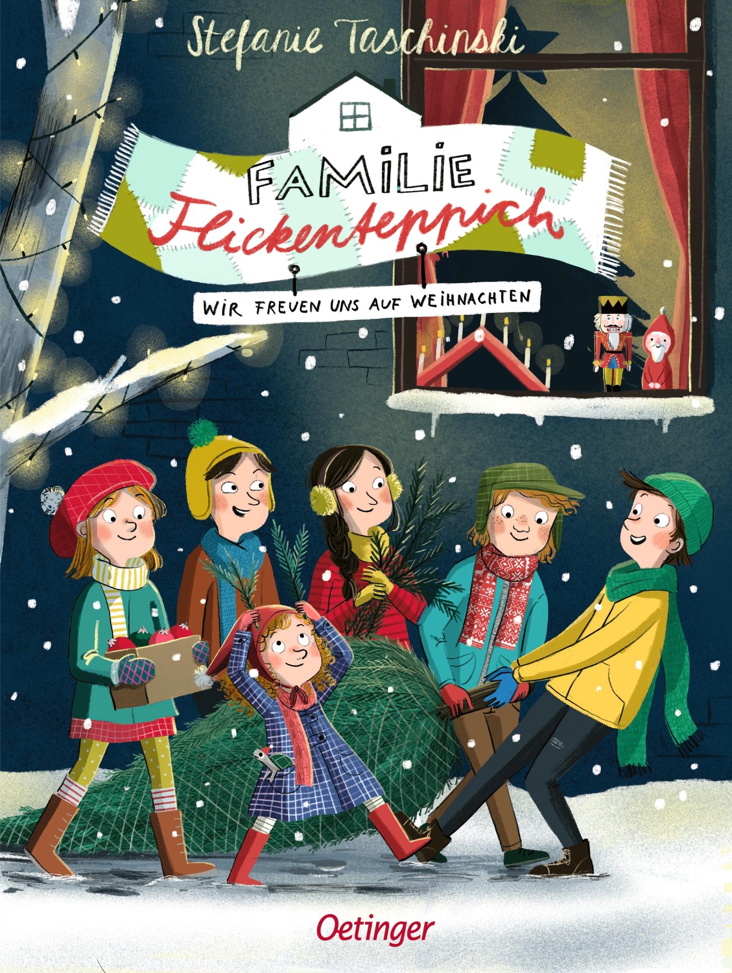 Vorderes Coverbild Familie Flickenteppich 4. Wir freuen uns auf Weihnachten
