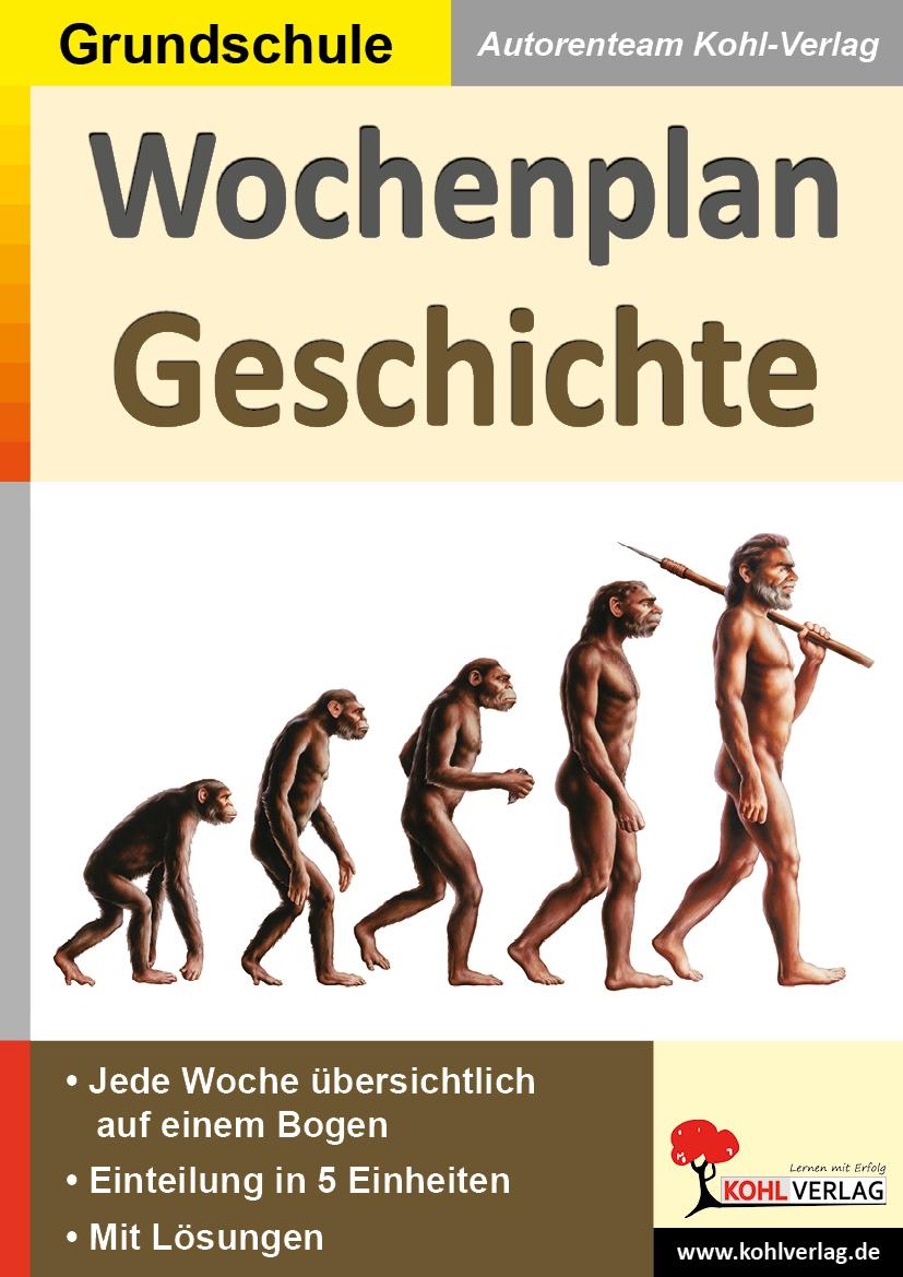 Vorderes Coverbild Wochenplan Geschichte
