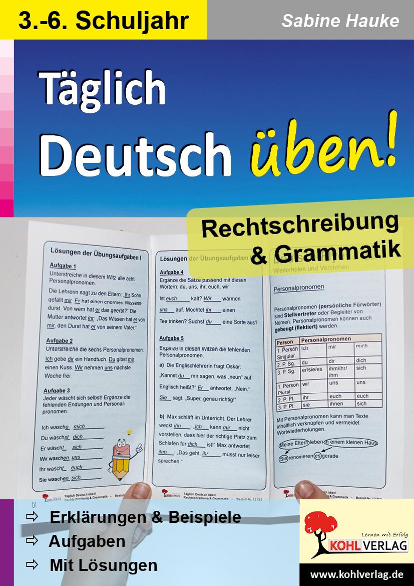 Vorderes Coverbild Deutsch-Flyer Rechtschreibung & Grammatik