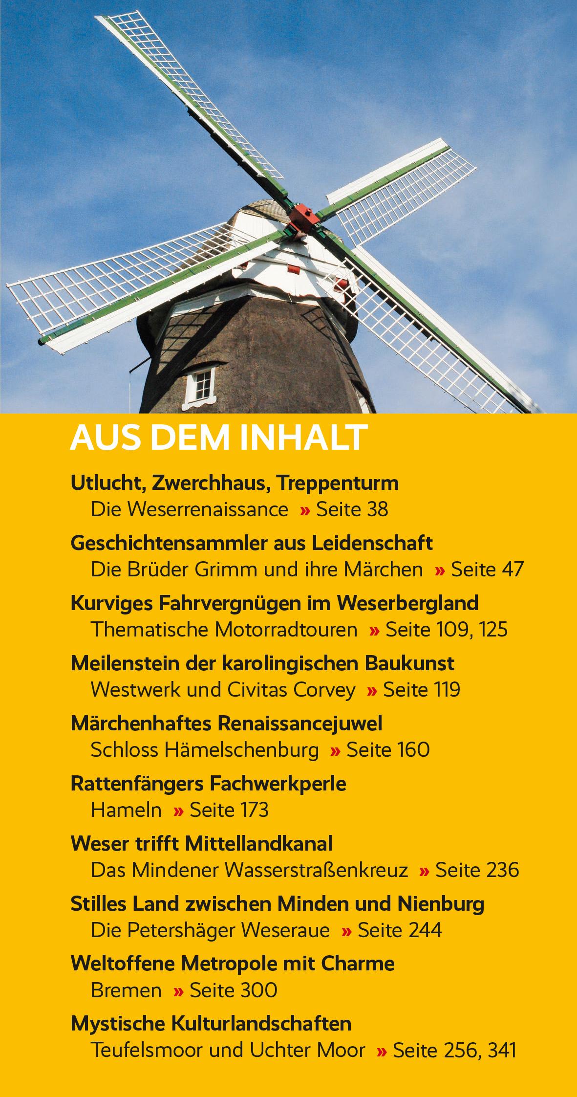 Beispielinhalt (Bild) Reiseführer Weser