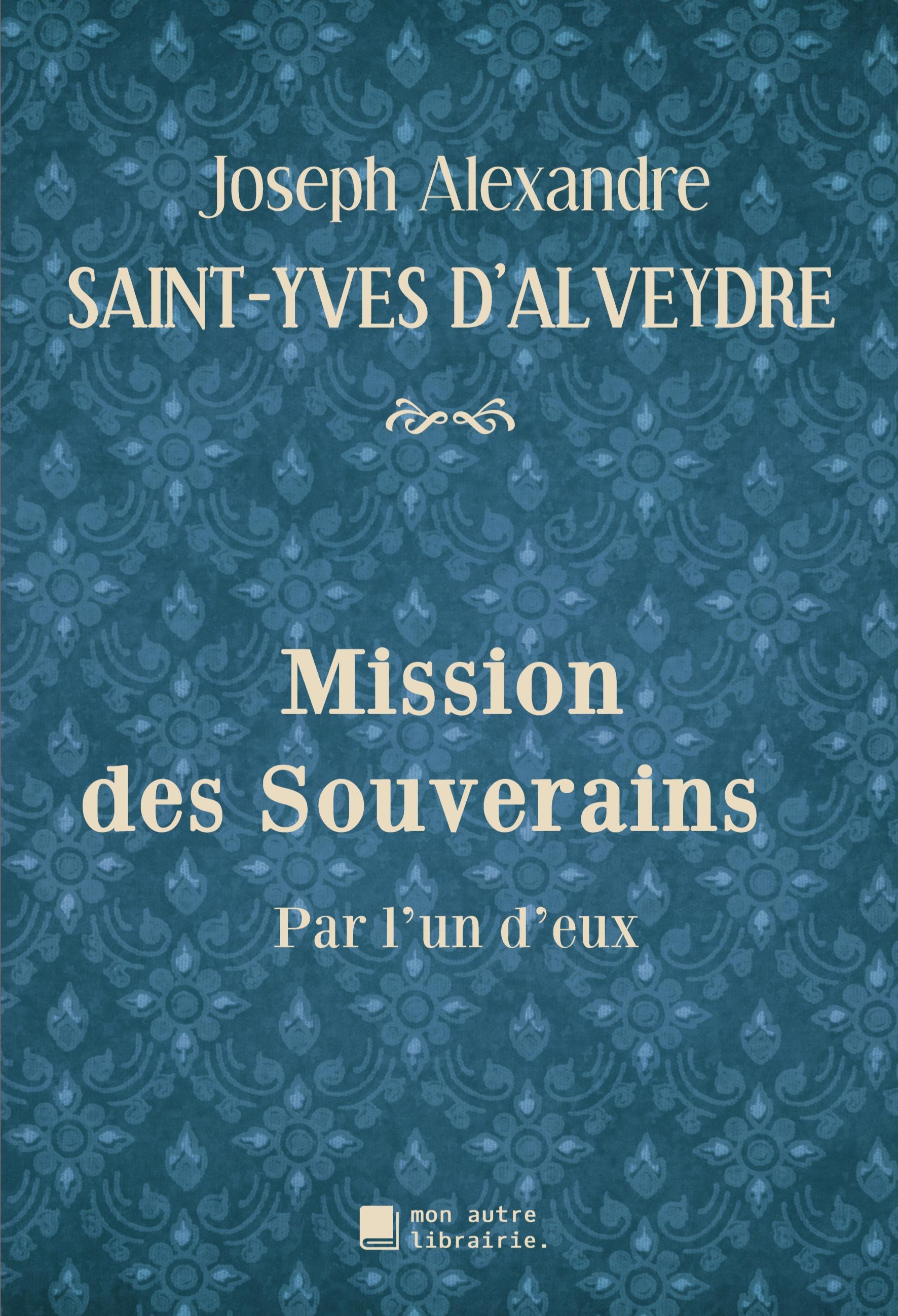 Vorderes Coverbild Mission des Souverains
