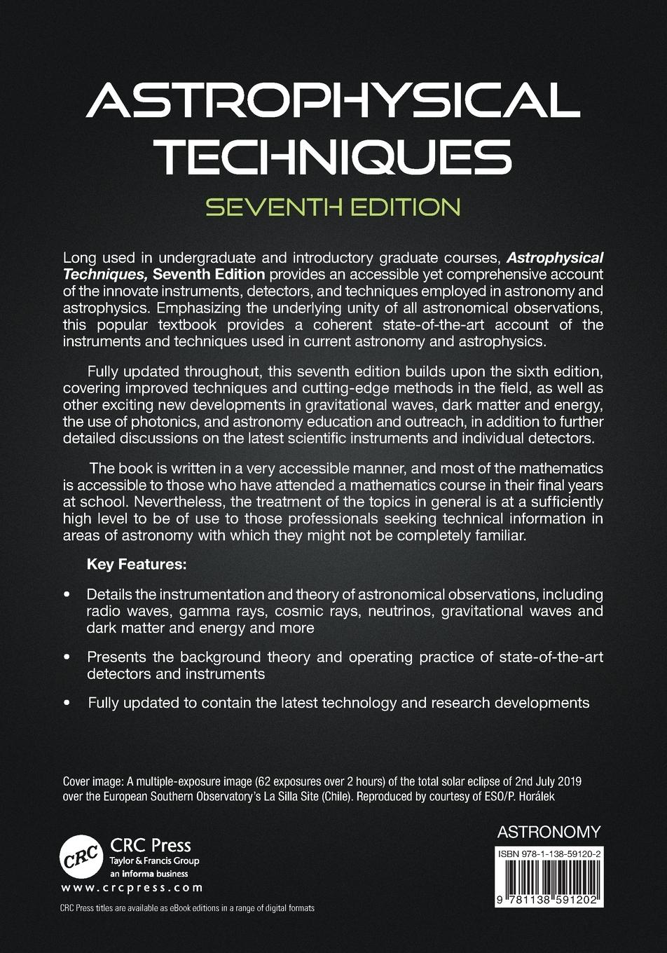 Rückseitencover Astrophysical Techniques