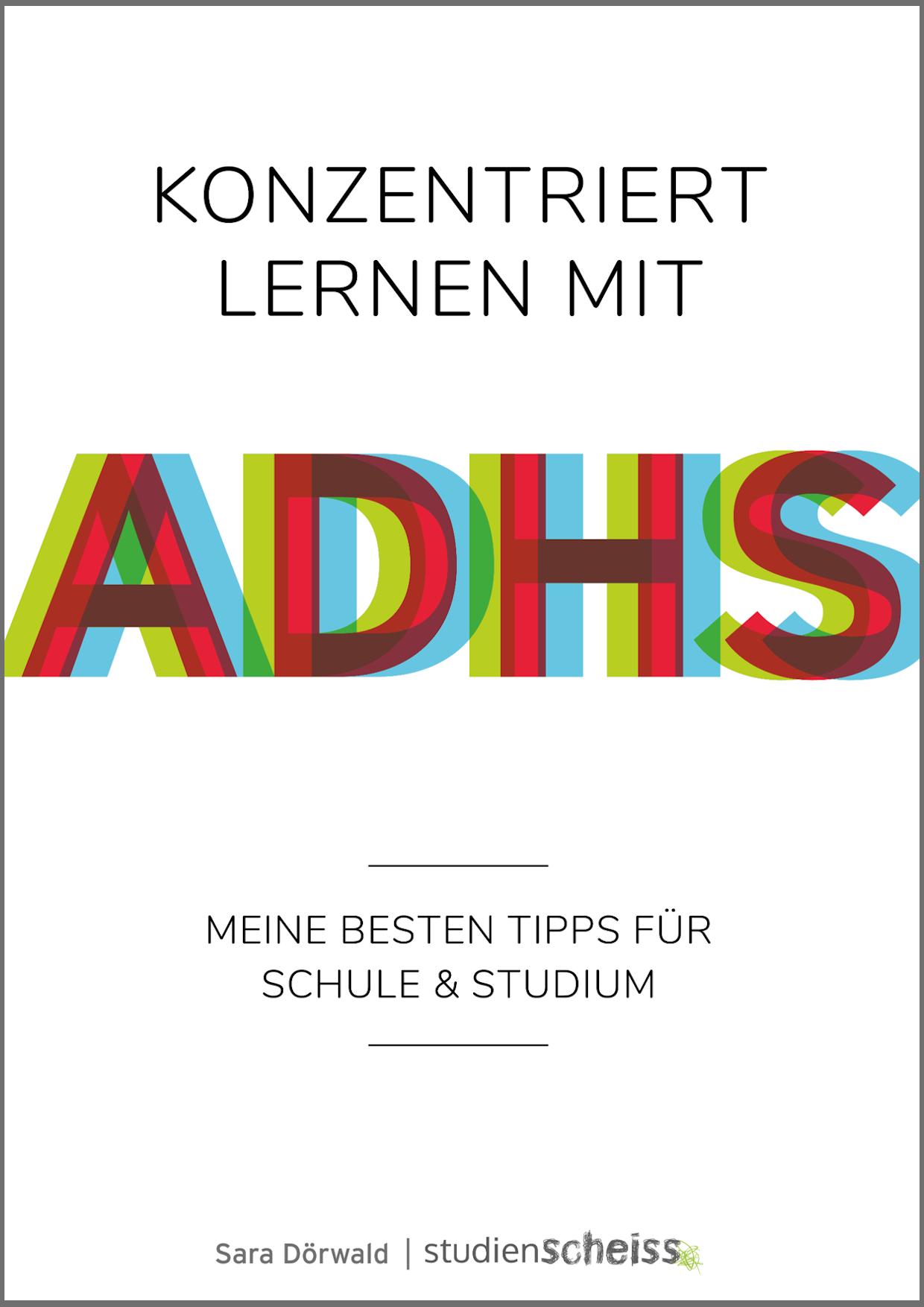 Vorderes Coverbild Konzentriert lernen mit ADHS
