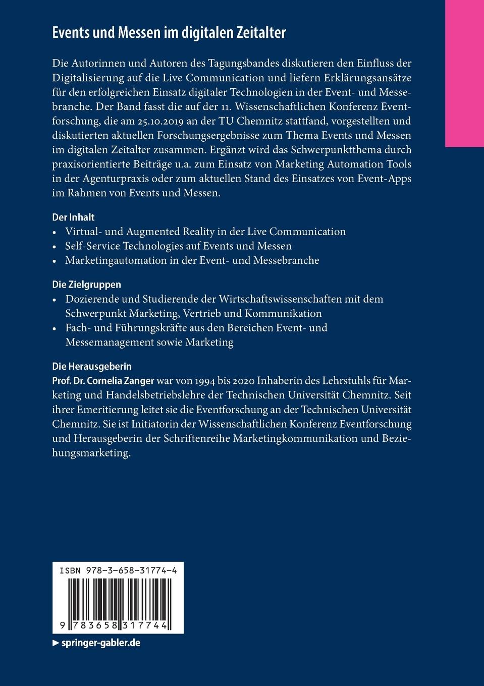 Rückseitencover Events und Messen im digitalen Zeitalter