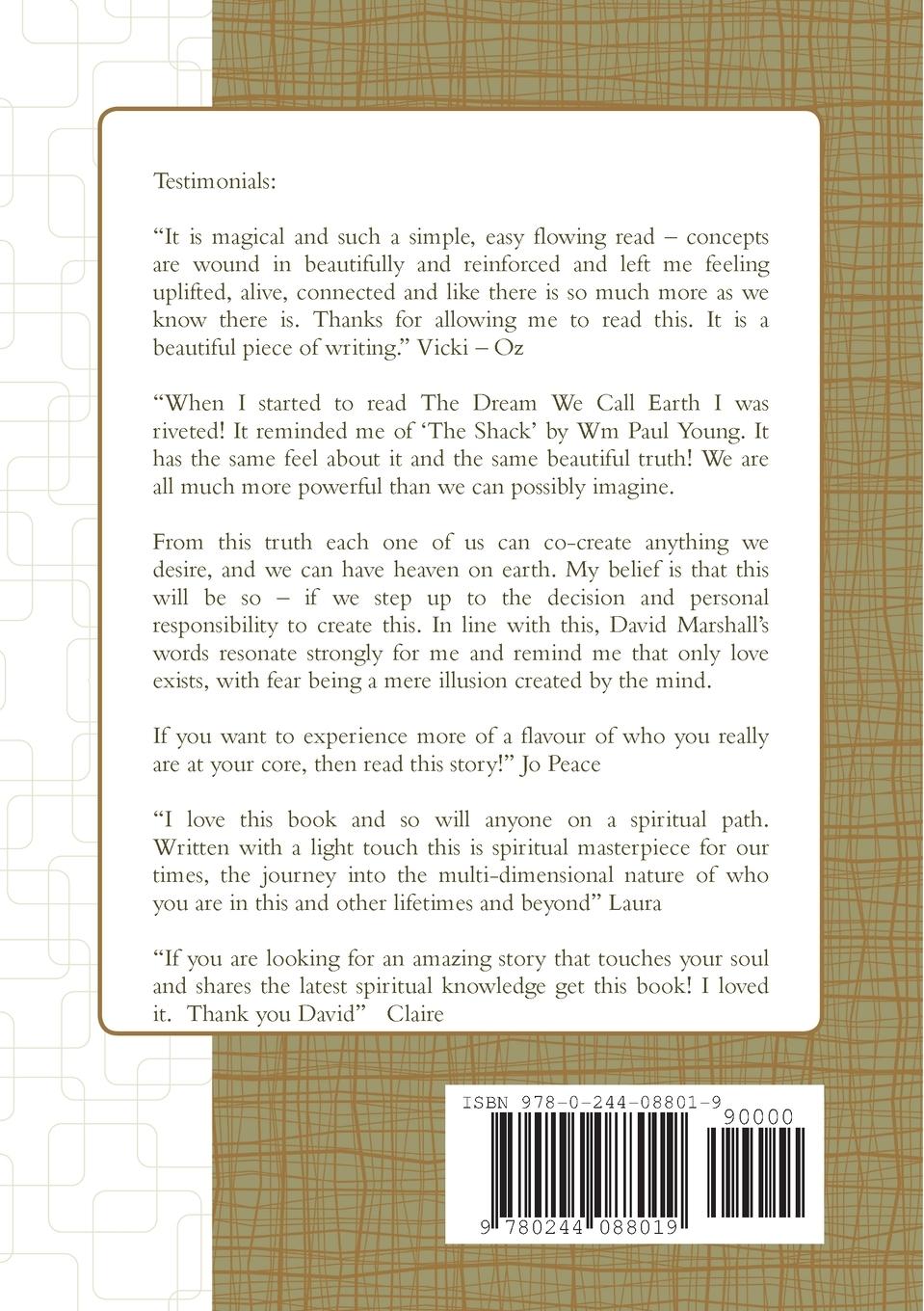 Rückseitencover The Dream We Call Earth