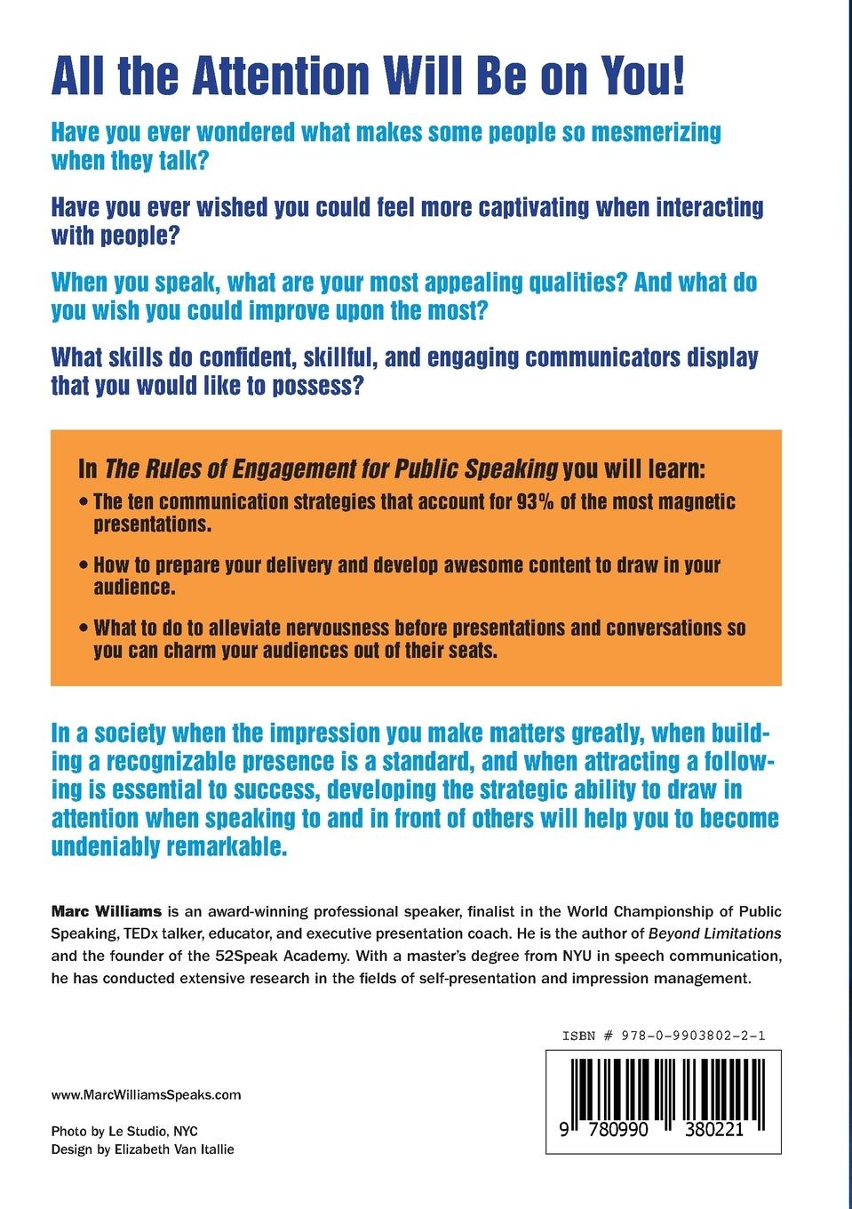 Rückseitencover The Rules of Engagement for Public Speaking