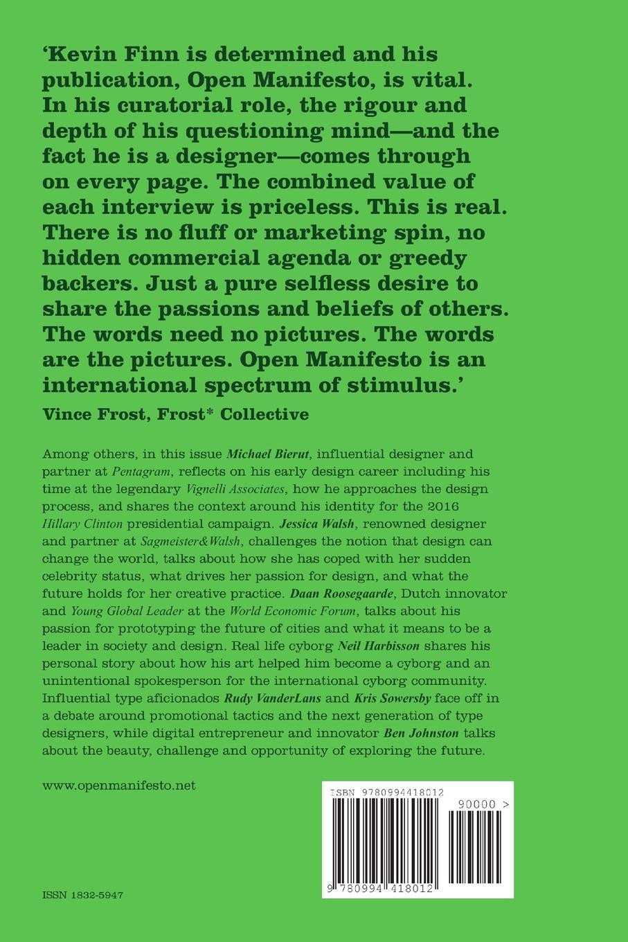 Rückseitencover Open Manifesto