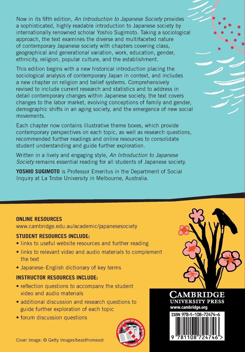 Rückseitencover An Introduction to Japanese Society