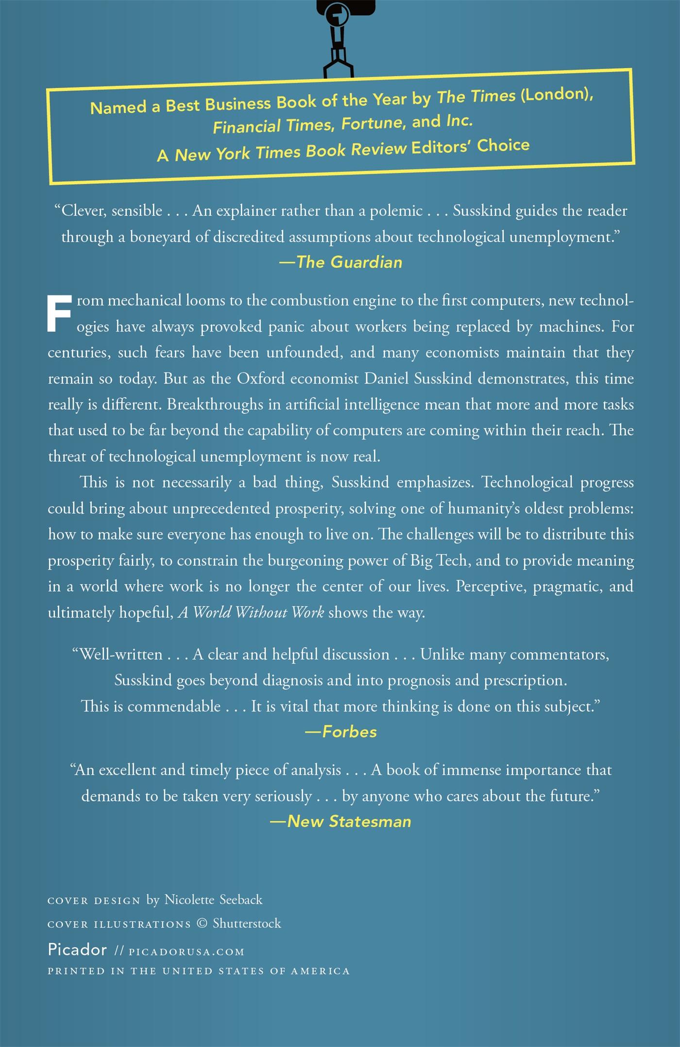 Rückseitencover A World Without Work