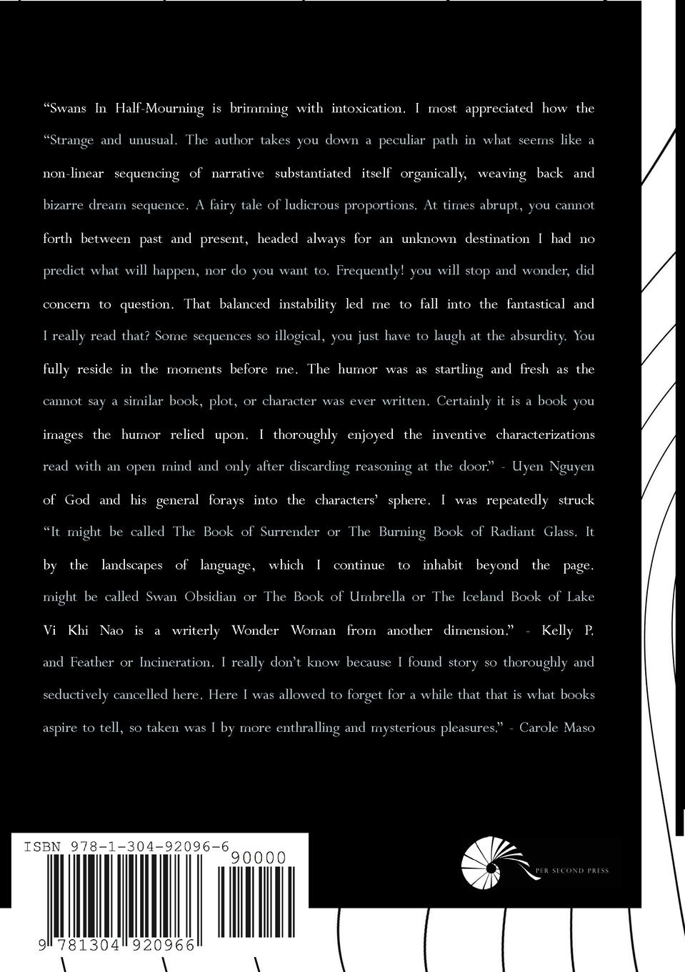 Rückseitencover Swans In Half-Mourning