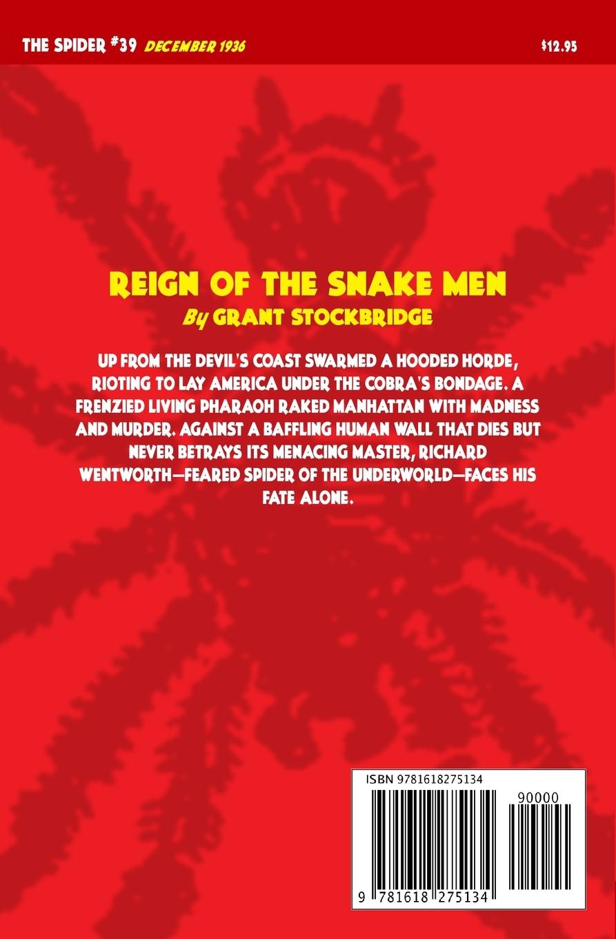 Rückseitencover The Spider #39: Reign of the Snake Men
