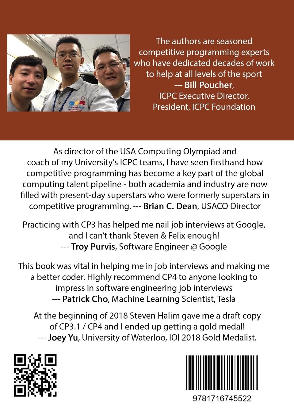 Rückseitencover Competitive Programming 4 - Book 1