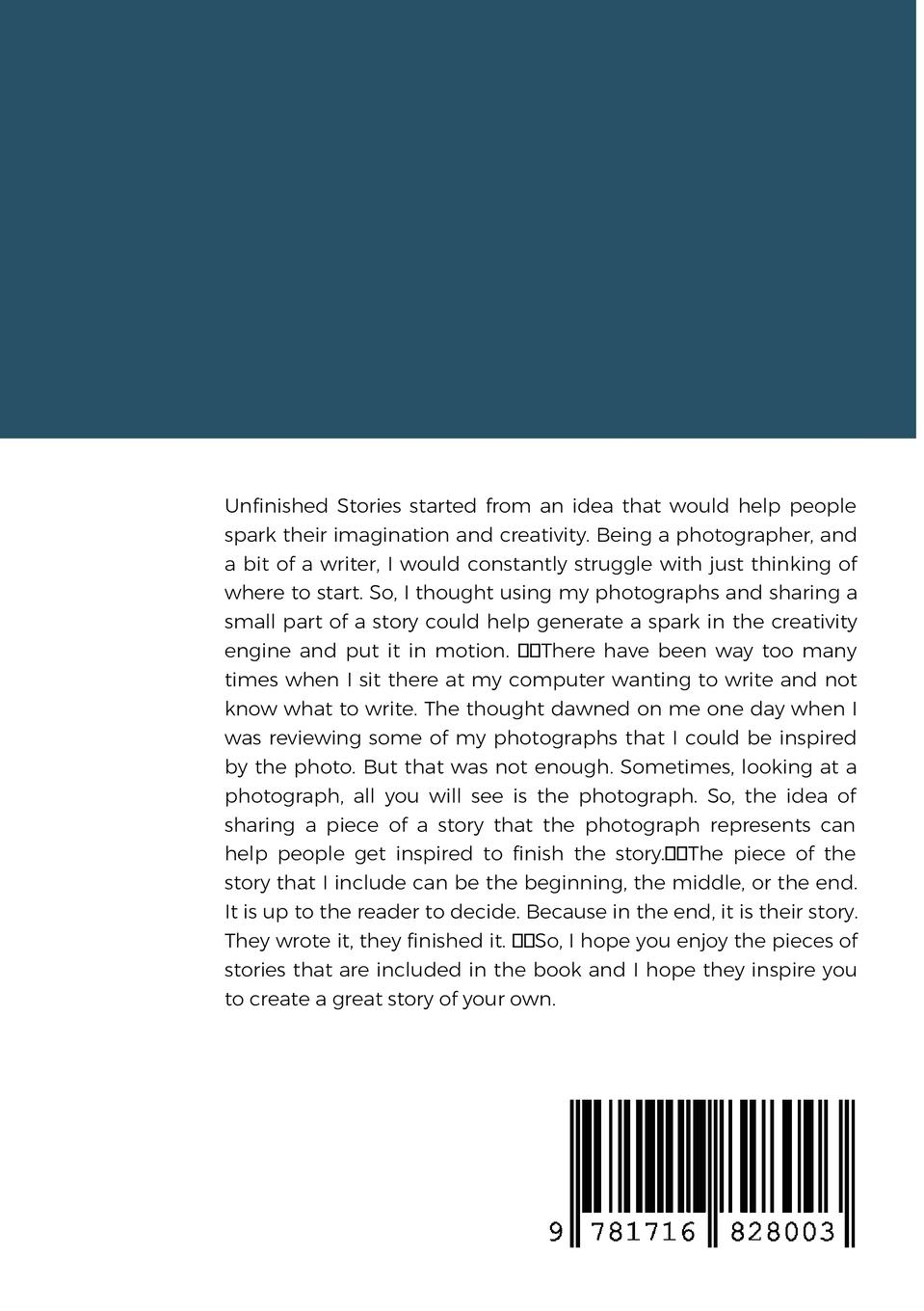 Rückseitencover Unfinished Stories