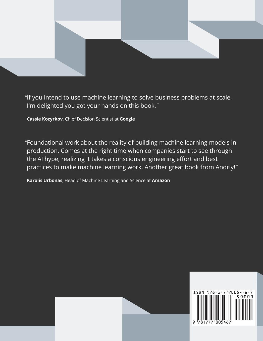 Rückseitencover Machine Learning Engineering