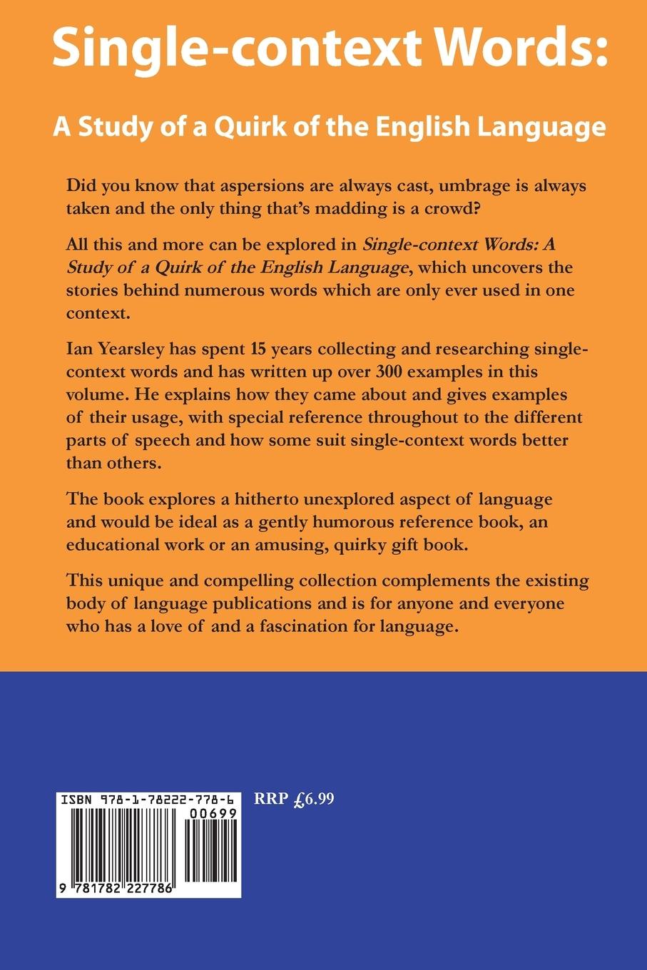 Rückseitencover Single-context Words