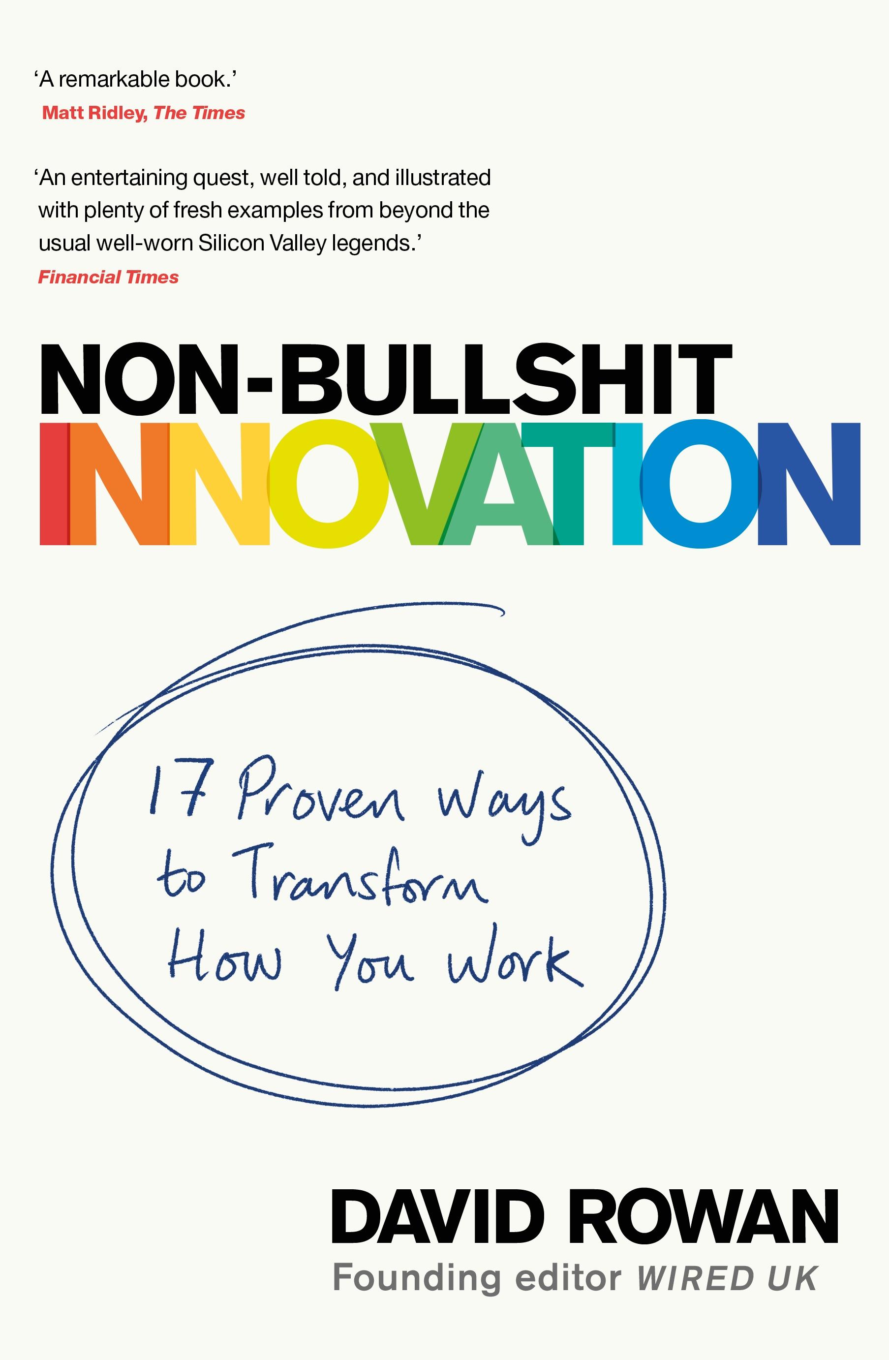 Vorderes Coverbild Non-Bullshit Innovation
