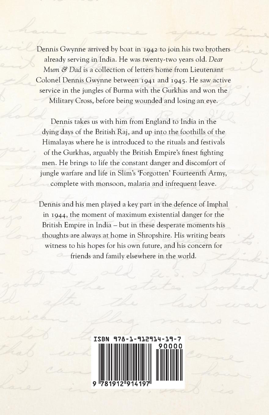 Rückseitencover Dear Mum and Dad