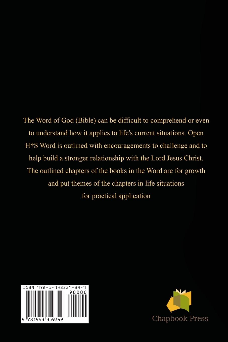 Rückseitencover Open His Word