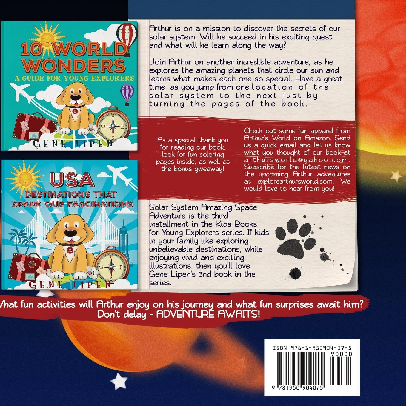 Rückseitencover Solar System Amazing Space Adventure