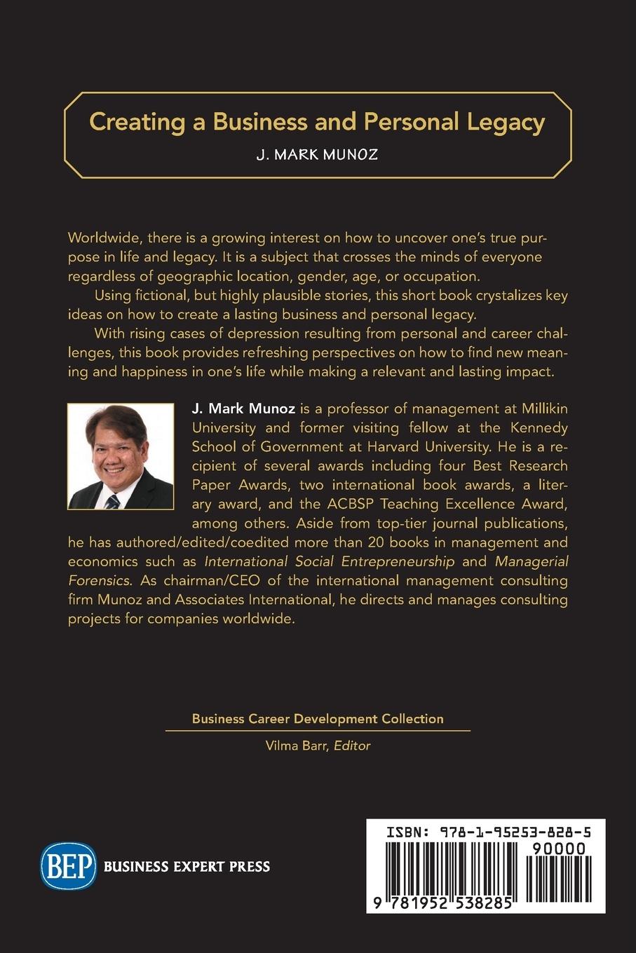 Rückseitencover Creating A Business and Personal Legacy